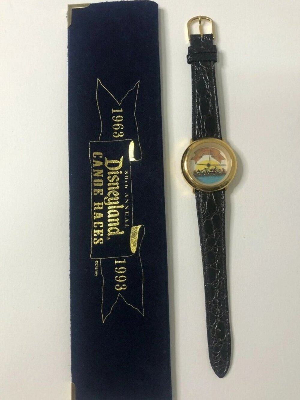 Vtg Disney Cast Member Limited Edition Watch 30th Annual Canoe Races 1993